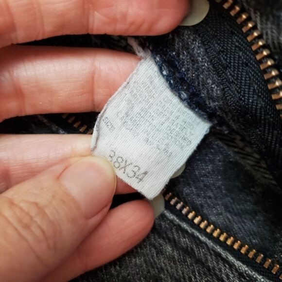 Vintage Lee stone washed black jeans high rise - Picture 7 of 12